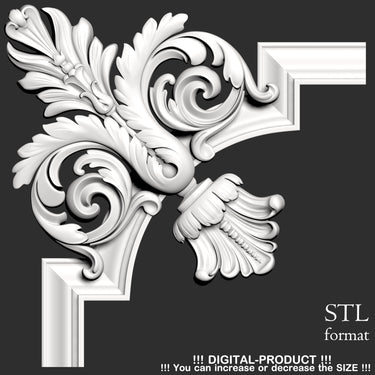 Elegant Corner Decor for Furniture, Wall Panels & Gypsum Decoration